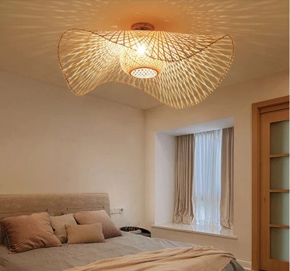 Lampara Decorativa Superficie Mimbre 12W, 3000K, 100-265V, PSM531