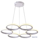 [P-00358] Lampara LED Decorativa Colgante, DG60657P, 72W, CW 6000K, 85-265Vac, Dimensiones: 600x600x1200mm, IP20