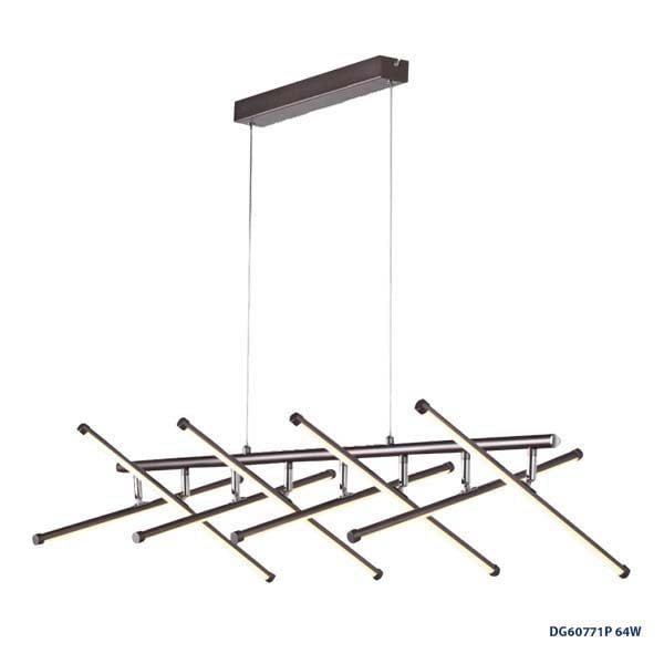 Lampara LED Decorativa Colgante, DG60771P, 64W, NW 4000K, 85-265Vac, Dimensiones: 1000x400x1200mm, IP20