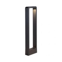 [P-00032] Lampara Bolardo Negro, Rectangular, 10W, 3000K, 100-265V, IP65,  PB002