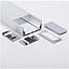 [P-00099] Perfil de Aluminio p/Cinta LED con PCB de 15mm, DG-S7635, Medidas: 76x35x2000mm, p/Superficie, incluye: difusor, 2 tapas terminales y 4 clip