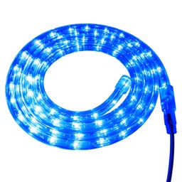 [P-00118] Manguera LED de Navidad, 110Vac, IP65, Azul, 36Led/Mts, 360 Grados