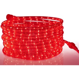 [P-00121] Manguera LED de Navidad, 110Vac, IP65, Roja, 36Led/Mts, 360 Grados