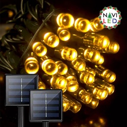 [P-00217] Extension Navideña LED p/Exterior con Panel Solar, 2700K, 5V