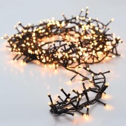 [P-00253] Extensión Navideña LED p/Exterior, 4W, 2700K + CW 6000K Flash, 100LED/5Metros, 110Vac, Con cable verde de 1.5mm, IP55