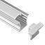 [P-00300] Perfil de Aluminio p/Cinta LED con PCB de 10mm, DG-E2515, Medidas: 25x14.5x2000mm, p/Empotrar, incluye: difusor, 2 tapas terminales y 4 clip