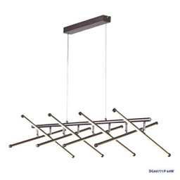 [P-00335] Lampara LED Decorativa Colgante Dimmable, DG60771P, 64W, NW 4000K, 90-140Vac, Dimensiones: 1000x400x1200mm, IP20