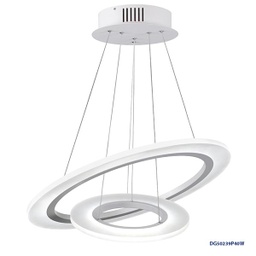 [P-00339] Lampara LED Decorativa Colgante, DG50239P, 40W, CW 6000K, 85-265Vac, Dimensiones: Φ590+Φ330mm, IP20