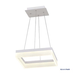 [P-00344] Lampara LED Decorativa Colgante, DG51012P, 48W, NW 4000K, 85-265Vac, Dimensiones: 425x425x1200mm, IP20