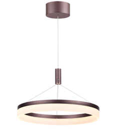 [P-00347] Lampara LED Decorativa Colgante, DG51702P, 18W, NW 4000K, 85-265Vac, Dimensiones: Φ200x1500mm, IP20, Marron