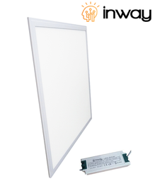 [P-00362] Kit Panel LED Cuadrado, p/Empotrar IP20, 40W, 3200Lm, 2'x2' (600x600mm), Borde Blanco, CW 6000K, 100-260Vac