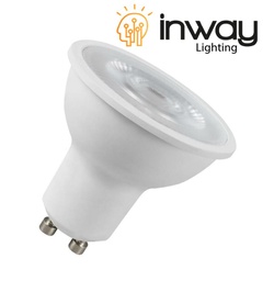 [P-00374] Bombilla LED Dicroica COB, 5W, WW 3000K, GU10, 100-260Vac, IP20, 30 Grados, Dimensiones: Ф50x60mm