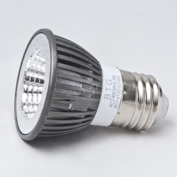 [P-00385] Bombilla LED Dicroica SMD, E27, 5W, WW 3000K, 100-260Vac, IP20, 45 Grados