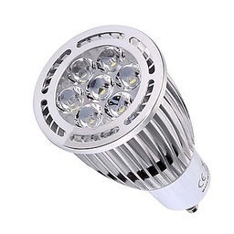 [P-00388] Bombilla LED Dicroica SMD, GU10, 7W, CW 6000K, 100-260Vac, IP20, 45 Grados