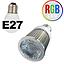 [P-00393] Bombilla LED Dicroica, COB, E27, 5W, RGB, 100-260Vac, IP20, 45 Grados