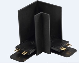 [P-00411] Conector en L p/Riel de Lampara Magnetica, 4 cables, 110Vdc y 40mm de ancho, Negro