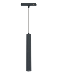 [P-00416] Lampara Colgante Magnetica LED de 16mm de ancho, 10W, NW 4000K, 48Vdc, Diametro: 40mm, Instalacion: Empotrar o Superficie, 24 Grados, Negra