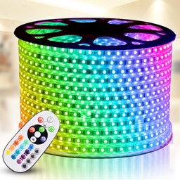 [P-00526] Manguera LED, 120Vac, IP65, RGB, SMD5050, 60Led/Mts