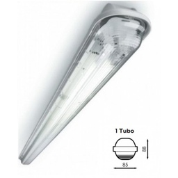 [P-00050] Lampara Estanca Con 1 Tubo LED Integrado 18W, 100-260V, IP44