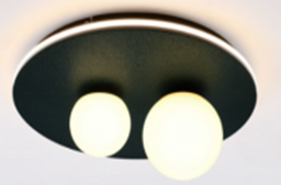 [P-00554] Lampara LED Decorativa de Superficie, DG60195C, 38W, NW 4000K, 85-265Vac, Dimensiones: 400x400x175mm, IP20, Verde oscuro con dorado