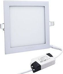 [P-00056] Kit Panel LED Cuadrado, Empotrable, 18W, 9&quot;x9&quot;, 4000K, 100-265V