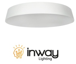 [P-00644] Lámpara Ceiling LED de Superficie, 24W, CW 6000K, 110Vac, IP20, 120 Grados, Blanco, Dimensiones: Ø191x27mm