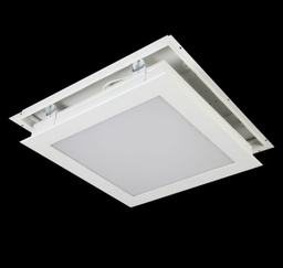 [P-00653] CleanRoom Panel LED Rectangular/Empotrar, 60W, CW 6000K, 130Lm/w, 100-277Vac, 24&quot;x48&quot;(600x1200mm), Borde Blanco
