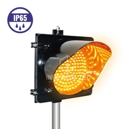 [P-00067] Semaforo LED Amarillo Intermitente Solar 10W