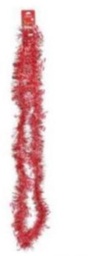 [P-00735] guirnalda Ororpel plast.maranelo rojo