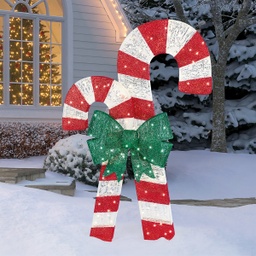 [P-00765] estructura bastones de navidad 6'y 5' pie