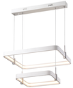 [P-00080] Lampara Decorativa Colgante Cuadrada Blanca, 72W, Blanco Natural (4000K), 85-265V, PC2743-2