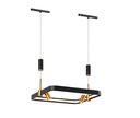 [P-00081] Lampara Colgante Magnetica Cuadrada Negra, Para Riel, 20W, Blanco Natural (4000K), 85-265V, PCM2740